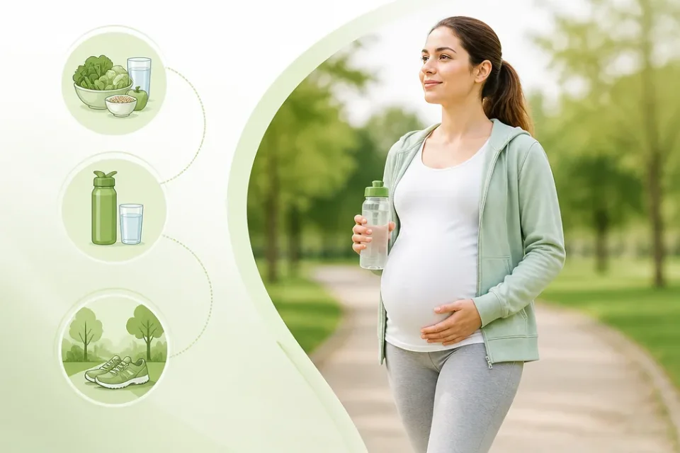 نمای توضیحی درباره فعالیت بدنی و عادت صحیح دفع